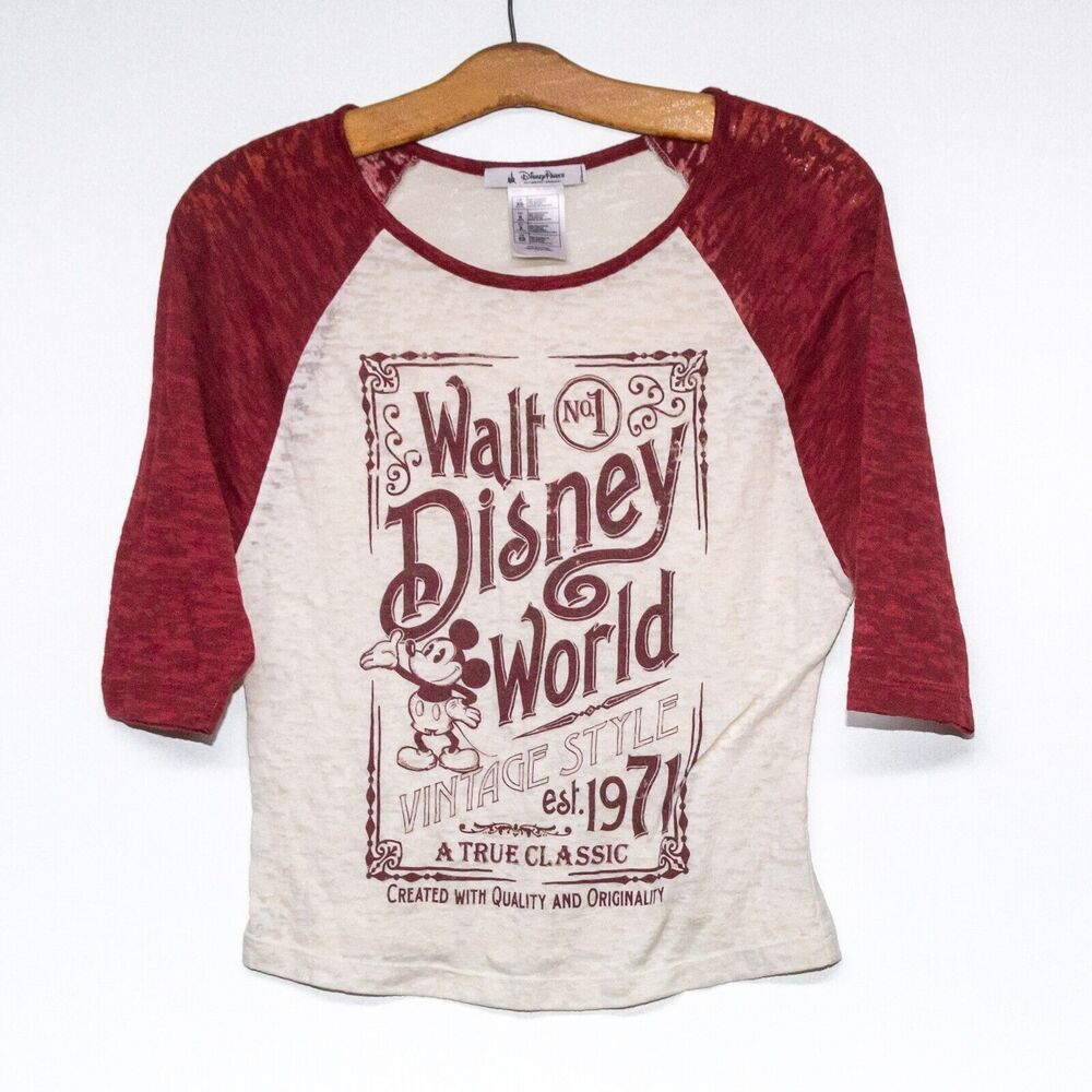 Disney Parks XS Walt Disney World T-shirt Vintage Style Mickey Mouse